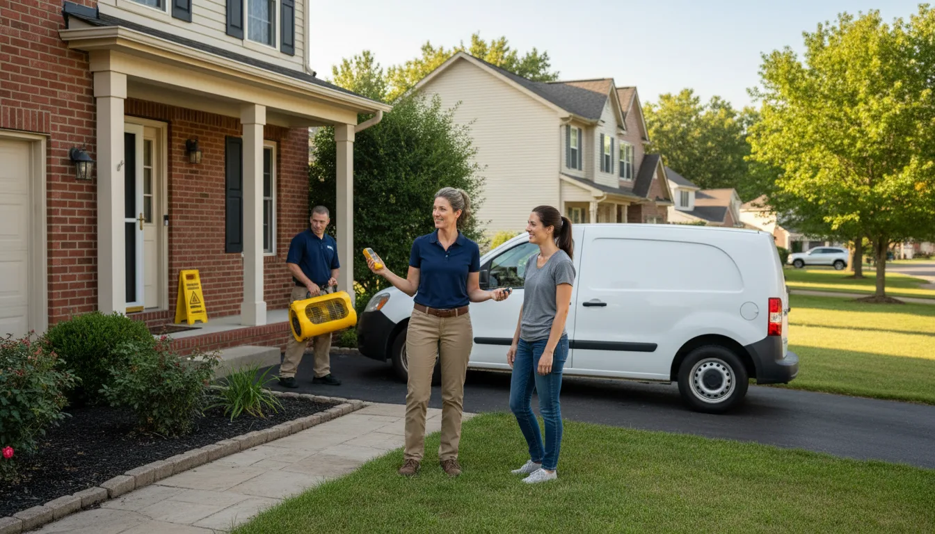 Residential water damage restoration in Brevard, NC